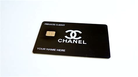 chanel credit card.